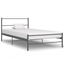 Sonata Рамка за легло, сива, метал, 100x200 cм - Легла