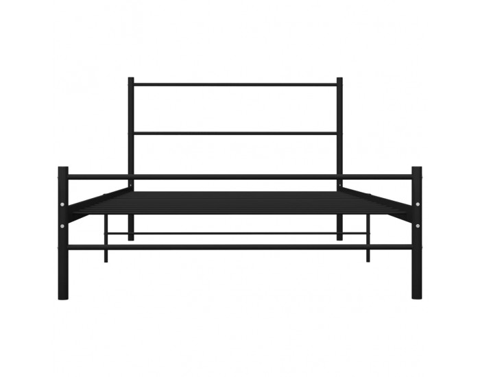Sonata Рамка за легло, черна, метал, 100x200 cм