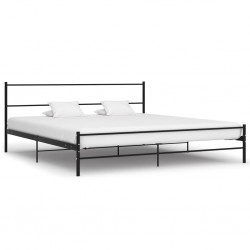 Sonata Рамка за легло, черна, метал, 200x200 cм - Спалня