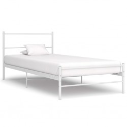 Sonata Рамка за легло, бяла, метал, 90x200 см - Спалня