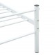 Sonata Рамка за легло, бяла, метал, 90x200 см