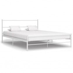 Sonata Рамка за легло, бяла, метал, 140x200 cм - Легла