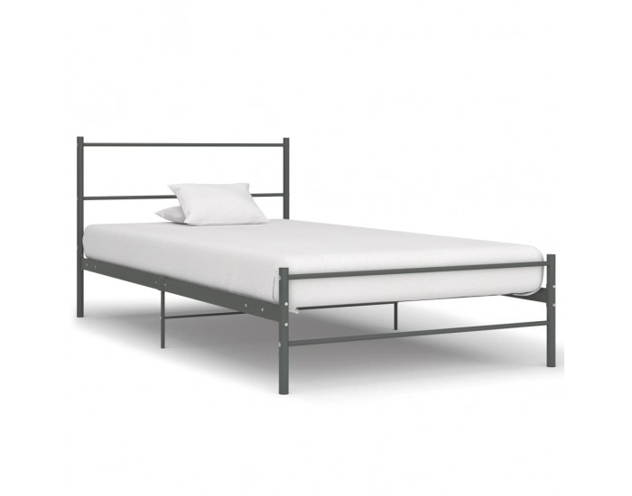 Sonata Рамка за легло, сива, метал, 90x200 см