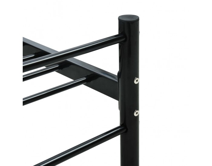 Sonata Рамка за легло, черна, метал, 140x200 cм