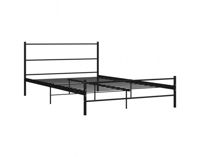 Sonata Рамка за легло, черна, метал, 160x200 см