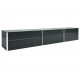 Sonata Градинска висока леха поцинкована стомана 480x80x45 см антрацит