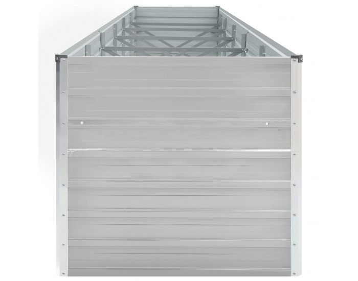 Sonata Градинска висока леха поцинкована стомана 480x80x77 см сива
