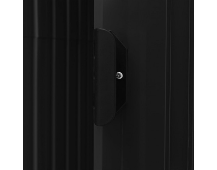 Sonata Дворна барака с рафт антрацит 205x130x183 см желязо