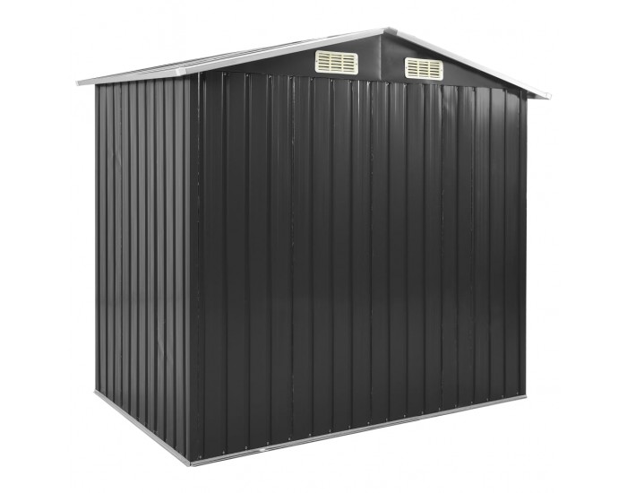 Sonata Дворна барака с рафт антрацит 205x130x183 см желязо