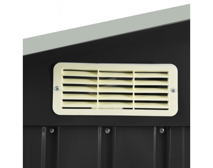 Sonata Дворна барака с рафт антрацит 205x130x183 см желязо