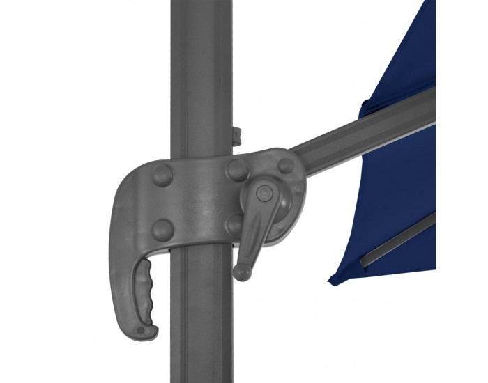 Sonata Градински чадър чупещо рамо с алуминиев прът 3x3 м морскосин