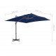 Sonata Градински чадър чупещо рамо с алуминиев прът 3x3 м морскосин