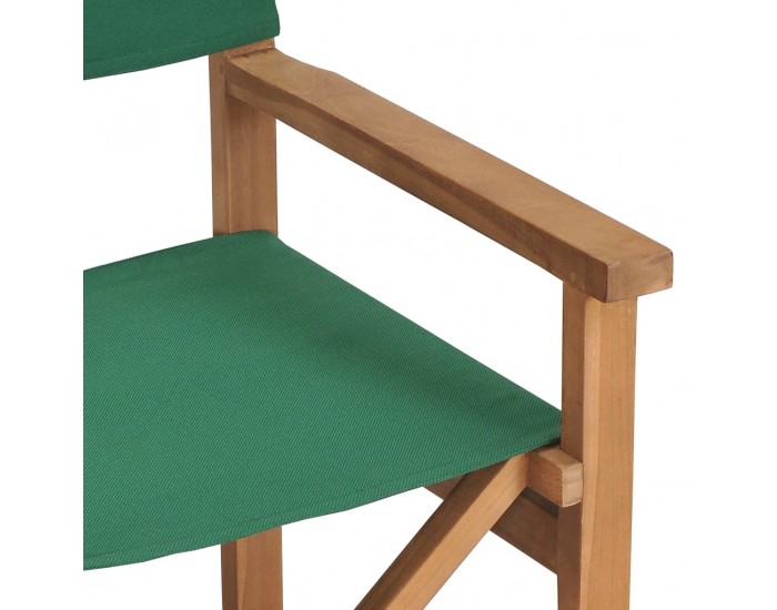 Sonata Режисьорски стол, тиково дърво масив, зелен