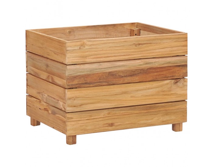 Sonata Повдигната леха, 50x40x38 см, рециклиран тик и стомана