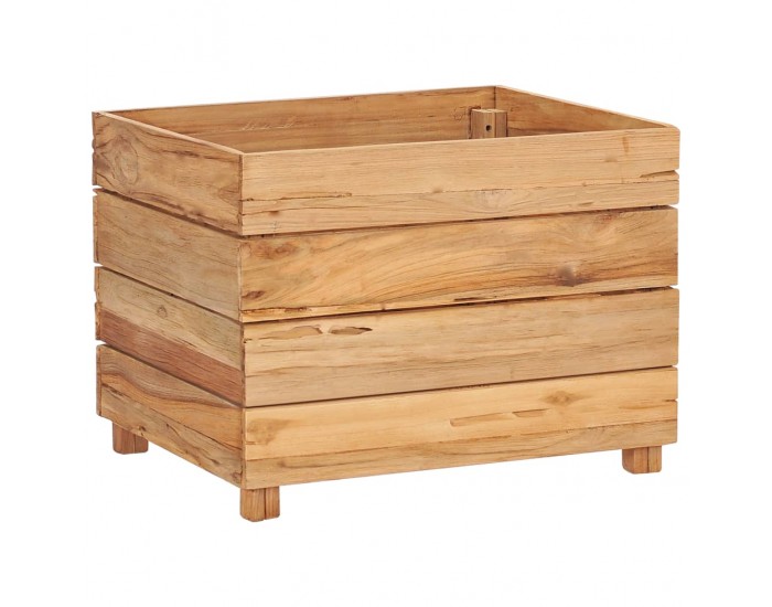 Sonata Повдигната леха, 50x40x38 см, рециклиран тик и стомана