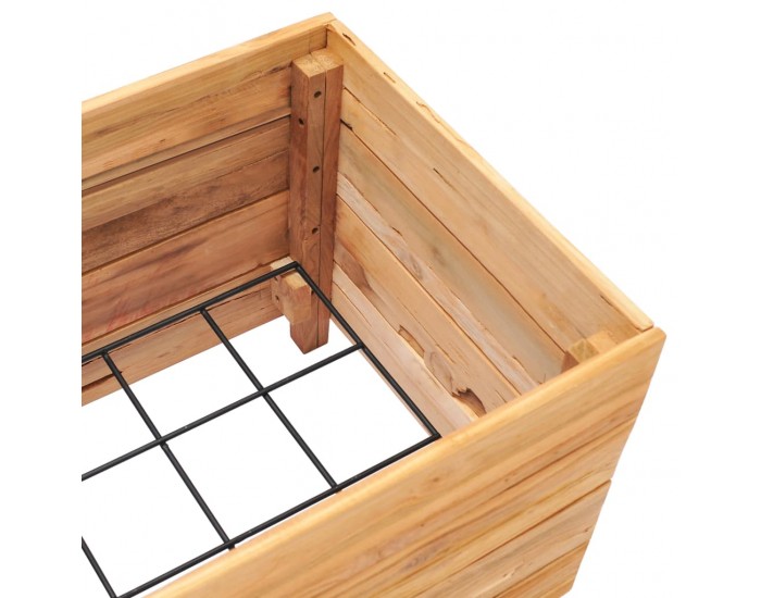 Sonata Повдигната леха, 50x40x38 см, рециклиран тик и стомана