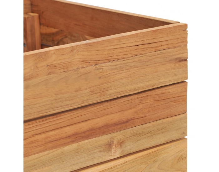 Sonata Повдигната леха, 50x40x38 см, рециклиран тик и стомана