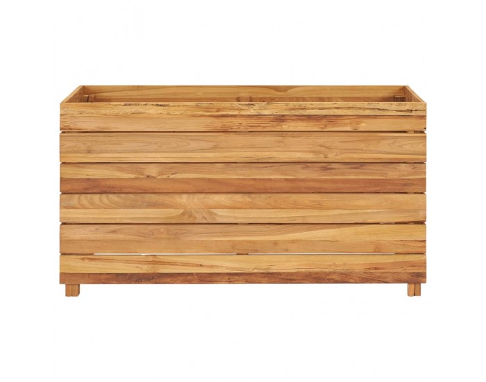 Sonata Повдигната леха, 100x40x55 см, рециклиран тик и стомана Sonata Повдигната леха, 100x40x55 см, рециклиран тик и стомана