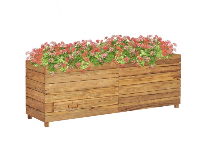 Sonata Повдигната леха, 150x40x55 см, рециклиран тик и стомана