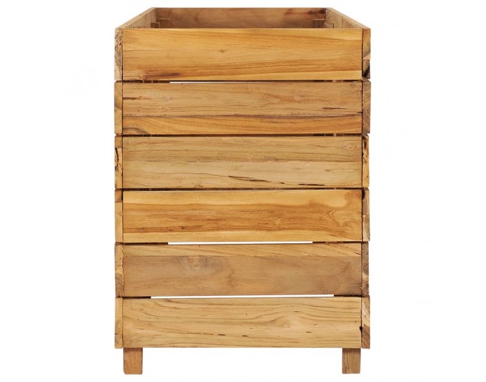 Sonata Повдигната леха, 150x40x55 см, рециклиран тик и стомана