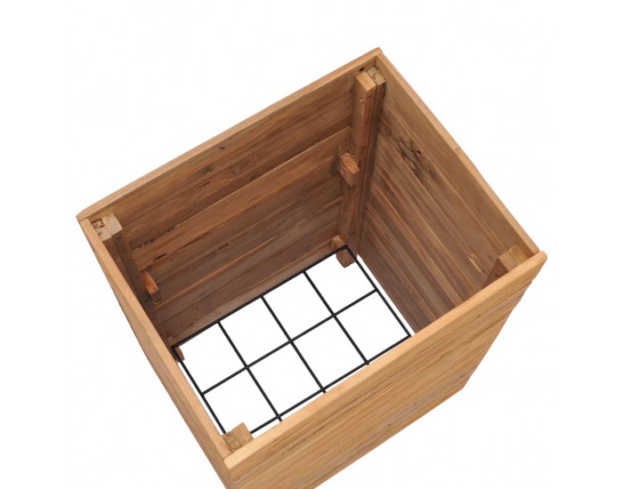 Sonata Повдигната леха, 50x40x72 см, рециклиран тик и стомана