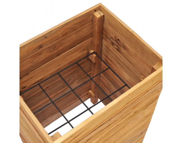 Sonata Повдигната леха, 50x40x72 см, рециклиран тик и стомана