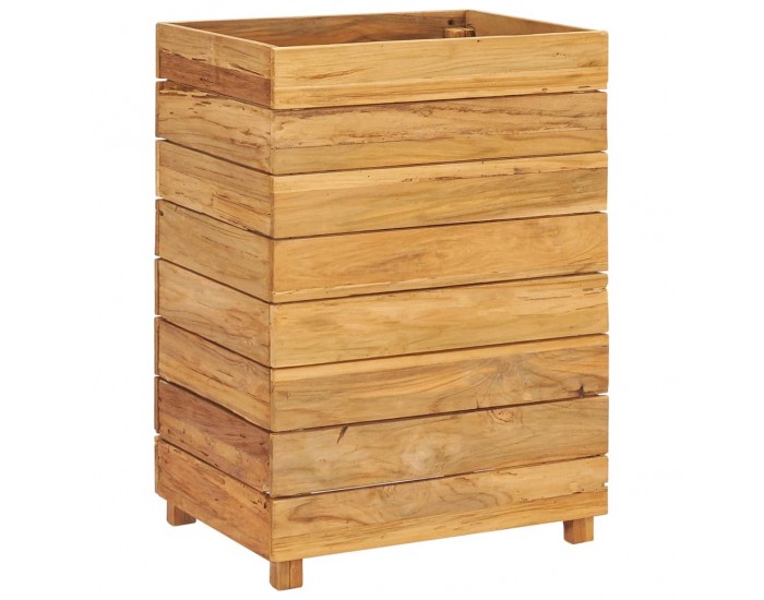 Sonata Повдигната леха, 50x40x72 см, рециклиран тик и стомана