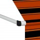 Sonata Ръчно прибиращ се сенник, 150 см, оранжево и кафяво