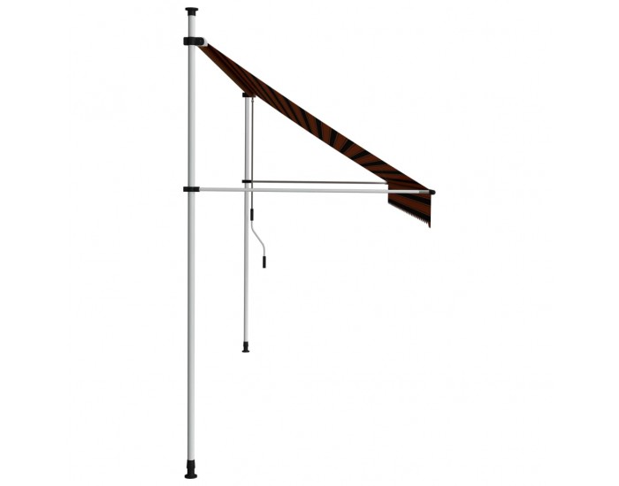 Sonata Ръчно прибиращ се сенник, 350 см, оранжево и кафяво