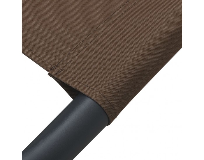 Sonata Лаундж легло на открито с навес и възглавница, кафяво