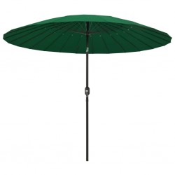 Sonata Градински чадър с алуминиев прът, 270 см, зелен - Сенници и Чадъри