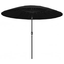 Sonata Градински чадър с алуминиев прът, 270 см, черен - Сенници и Чадъри