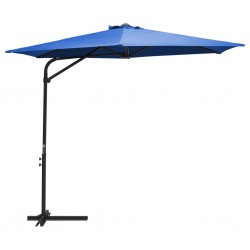 Sonata Градински чадър със стоманен прът, 300 см, лазурносин - Градина