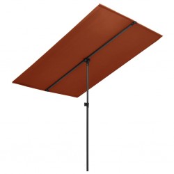 Sonata Градински чадър с алуминиев прът, 180x130 см, теракота - Градина