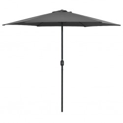Sonata Градински чадър с алуминиев прът, 270x246 см, антрацит - Градина