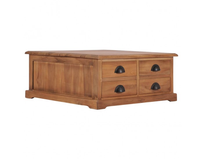 Sonata H Маса за кафе, 68x68x30 см, тиково дърво масив