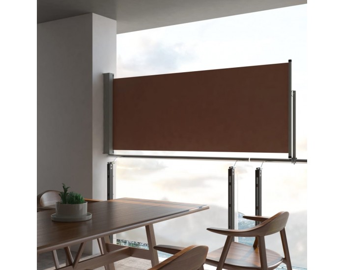 Sonata Прибираща се странична тента, 100х300 см, кафява