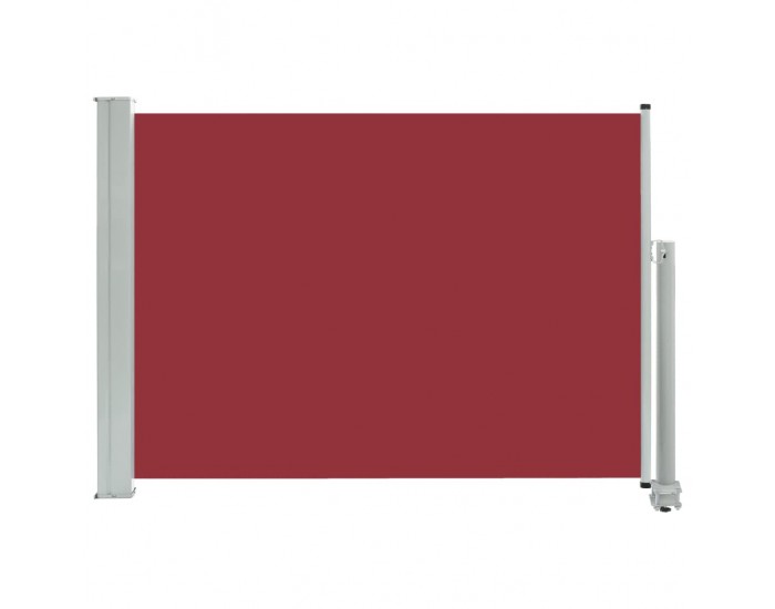 Sonata Прибираща се дворна странична тента, 80x300 см, червена