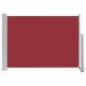 Sonata Прибираща се дворна странична тента, 80x300 см, червена