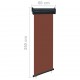 Sonata Вертикална тента за балкон, 60x250 см, кафява