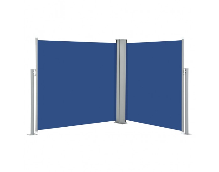 Sonata Прибираща се странична тента, синя, 100x600 см