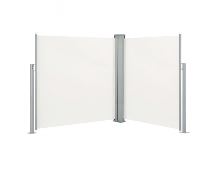 Sonata Прибираща се странична тента, кремава, 140x600 см