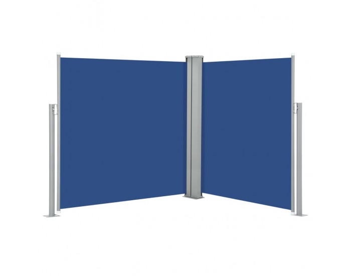 Sonata Прибираща се странична тента, синя, 140x600 см