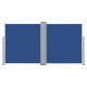 Sonata Прибираща се странична тента, синя, 140x600 см