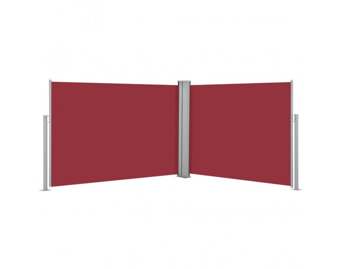 Sonata Прибираща се странична тента, червена, 100x1000 см