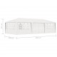 Sonata Професионална парти шатра със стени 4x9 м бяла 90 г/м²