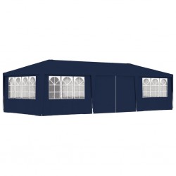 Sonata Професионална парти шатра със стени 4x9 м синя 90 г/м² - Външни съоражения