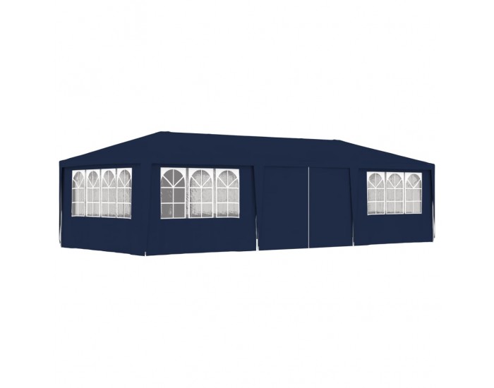 Sonata Професионална парти шатра със стени 4x9 м синя 90 г/м²