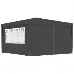 Sonata Професионална парти шатра със стени 4х4 м антрацит 90 г/м² - Външни съоражения