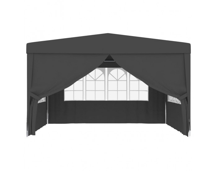 Sonata Професионална парти шатра със стени 4х4 м антрацит 90 г/м²